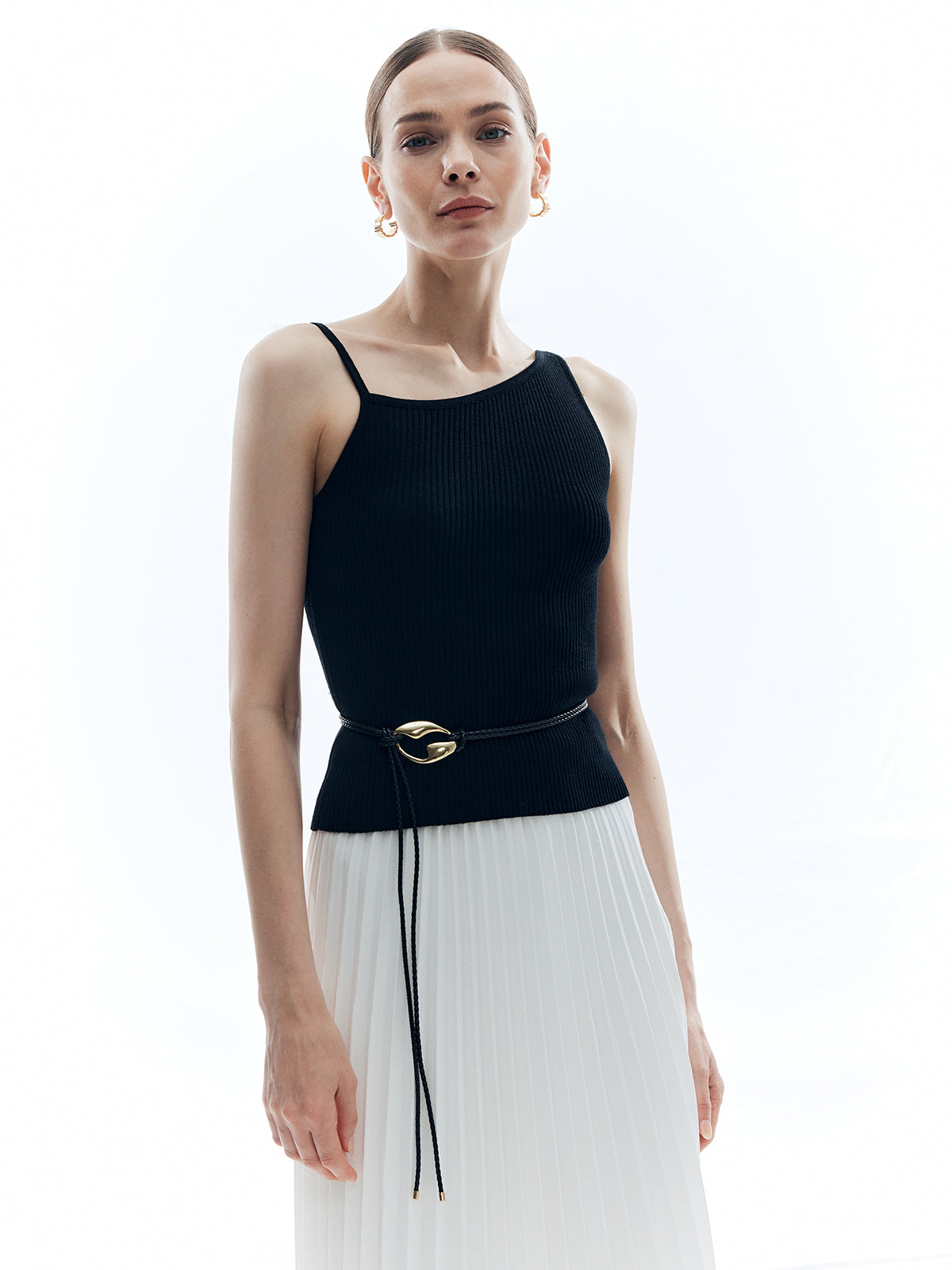 T Şekli Göbek Zinciri Halat Bel Kemeri Altın | Lorlia
