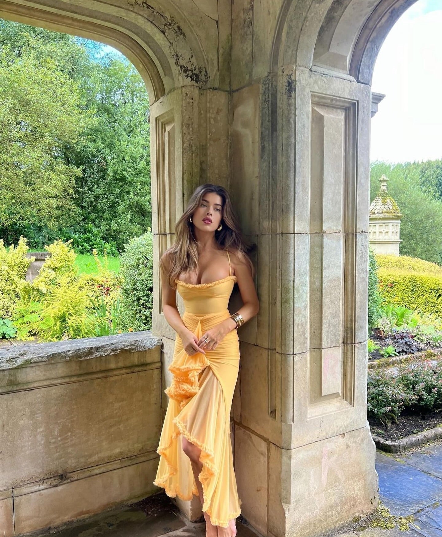 Ruby Fırfırlı Maxi Dress | Lorlia