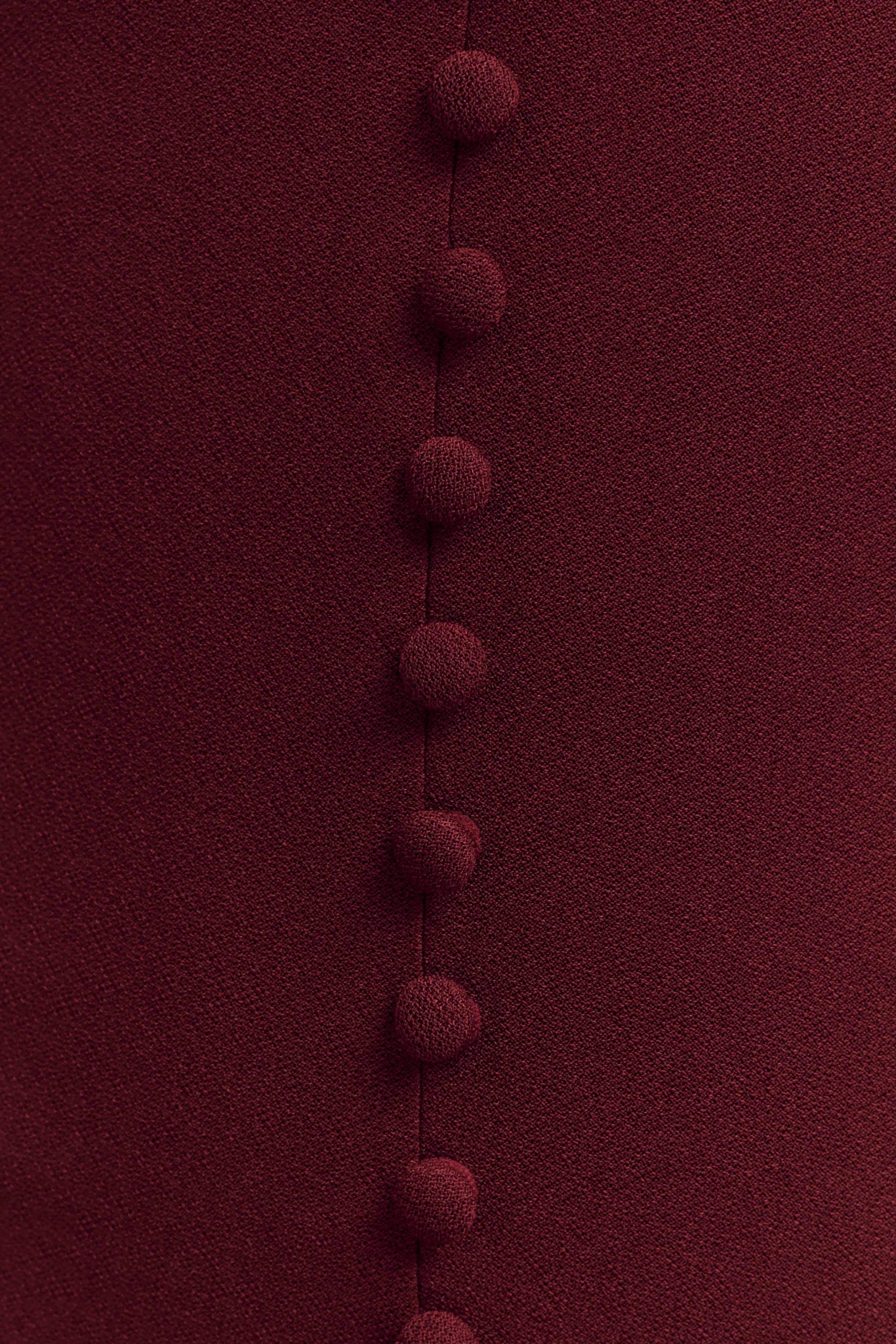 ROF Annita Krep Boyundan Bağlamalı Midi Elbise - Merlot