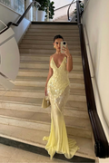 Aaliyah | V Yaka Kolsuz Maxi Elbise