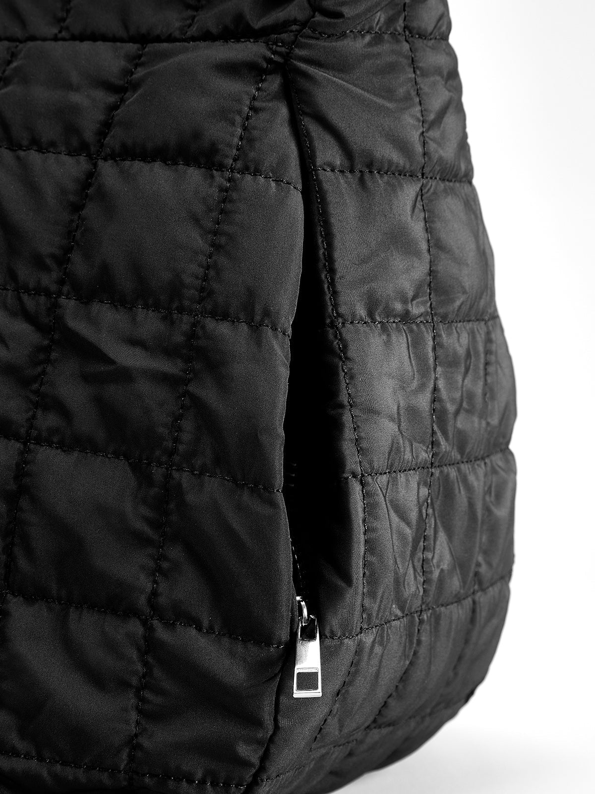 Ekose Büyük Puffer Omuz Çanta Siyah Bulut Model | Lorlia