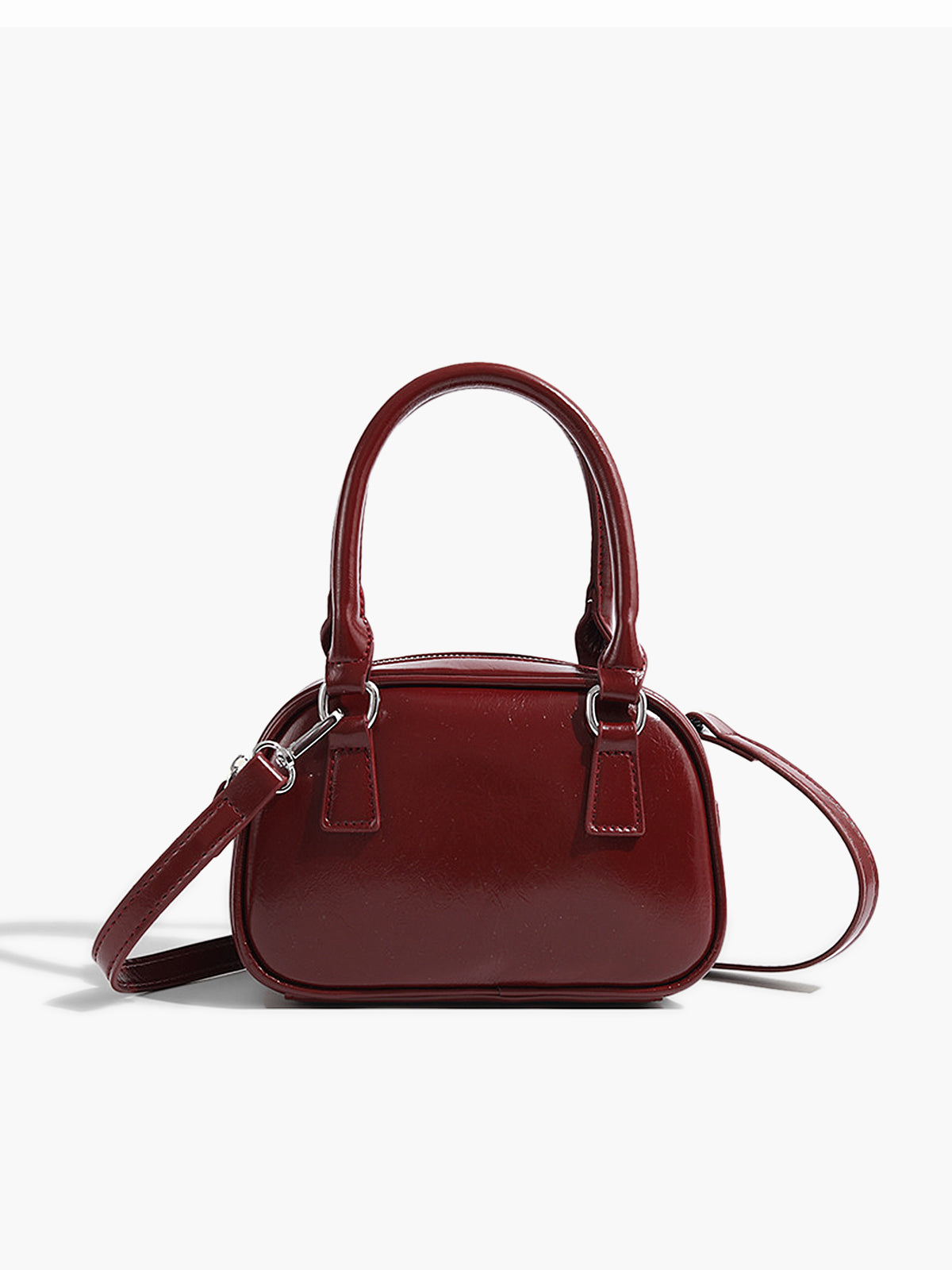 Çok Yönlü Crossbody Üst Saplı Çanta Bordo | Lorlia
