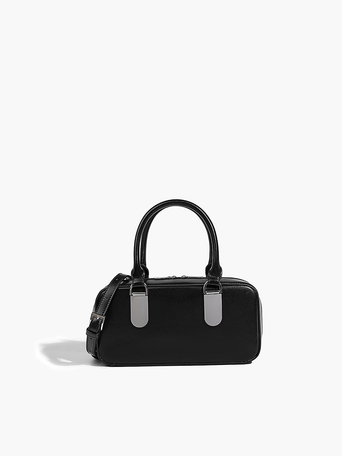 Vintage Yastık Görünümlü Tote Çanta Siyah | Lorlia