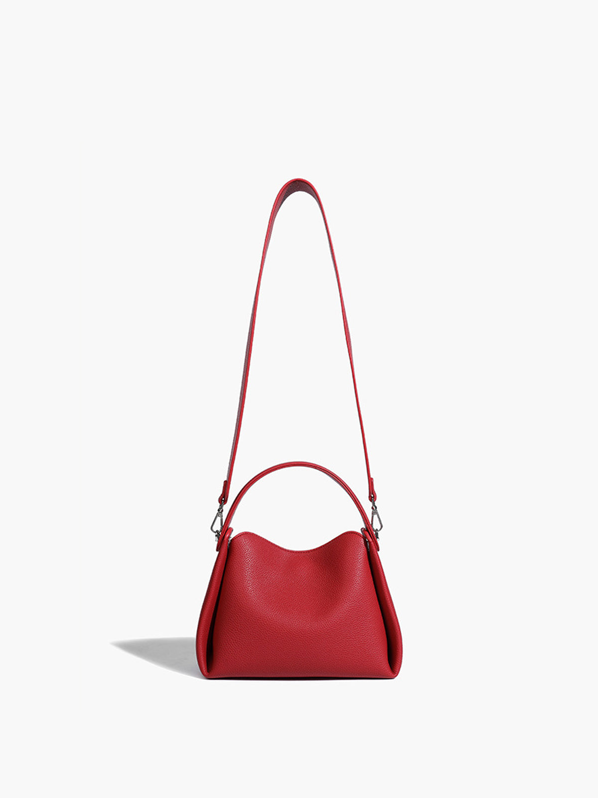 Yumuşak Kutu Detaylı Crossbody Çanta Kırmızı | Lorlia