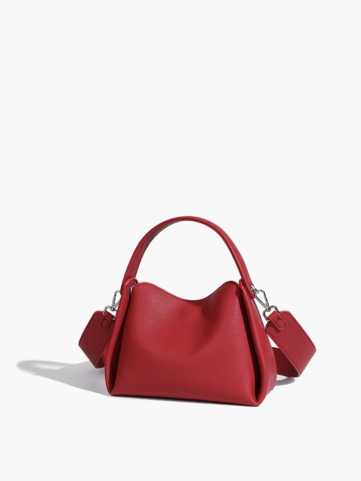 Yumuşak Kutu Detaylı Crossbody Çanta Kırmızı | Lorlia