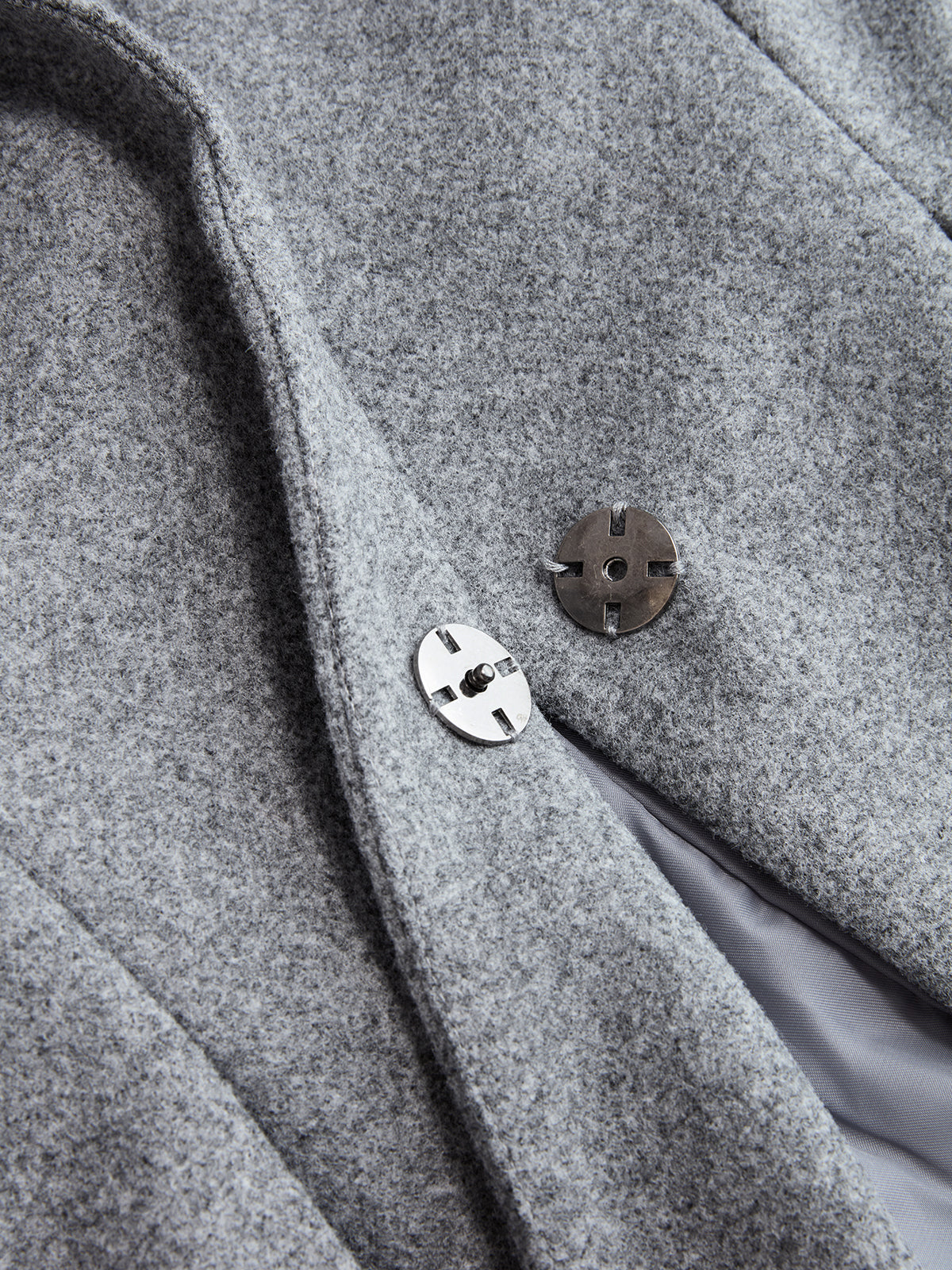 Tweed Blazer Pileli Etek Takımı Gri Regular Fit | Lorlia