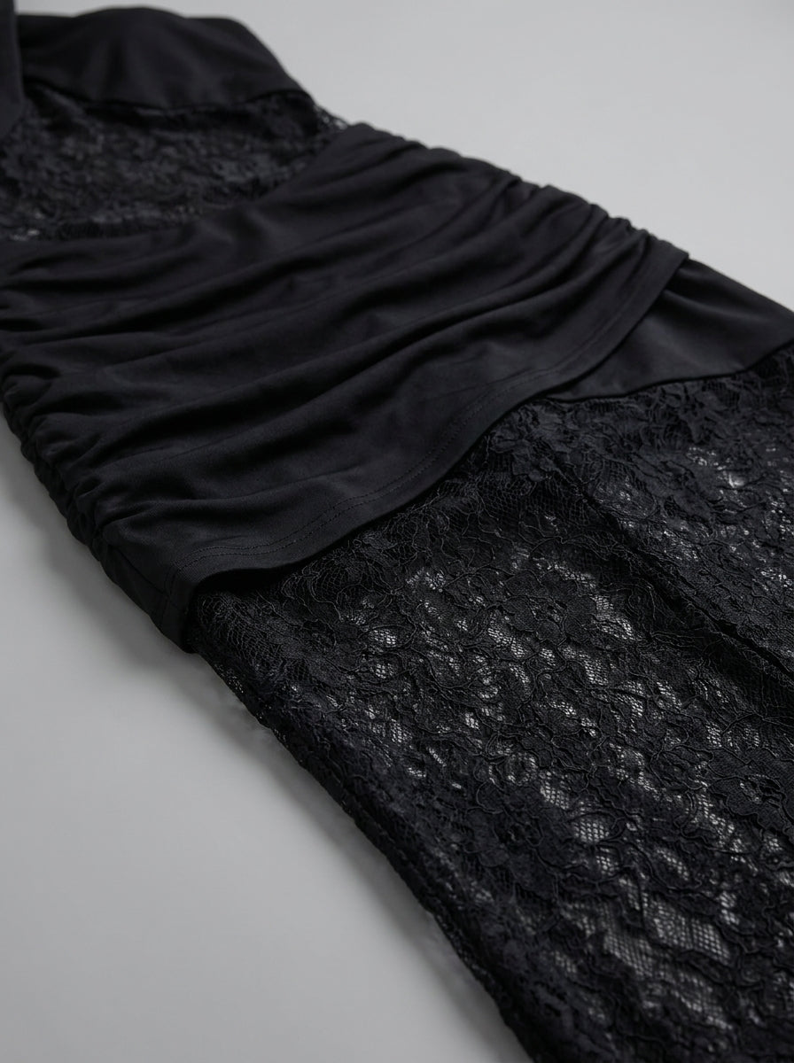 Dantel Detaylı Maxi Dress
